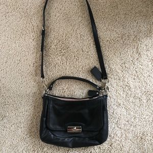 Coach Kristin Crossbody Bag Black Leather